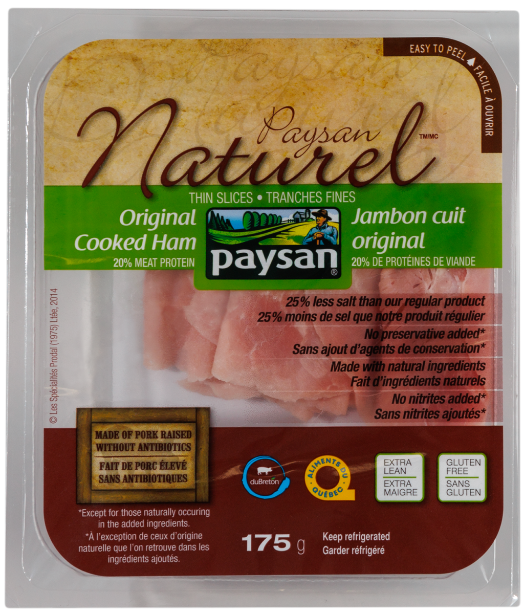 Jambon cuit à l'ancienne naturel 175g