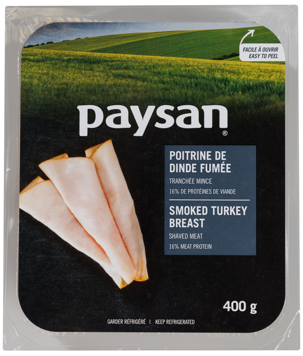 Poitrine de dinde fumée paysan 400g