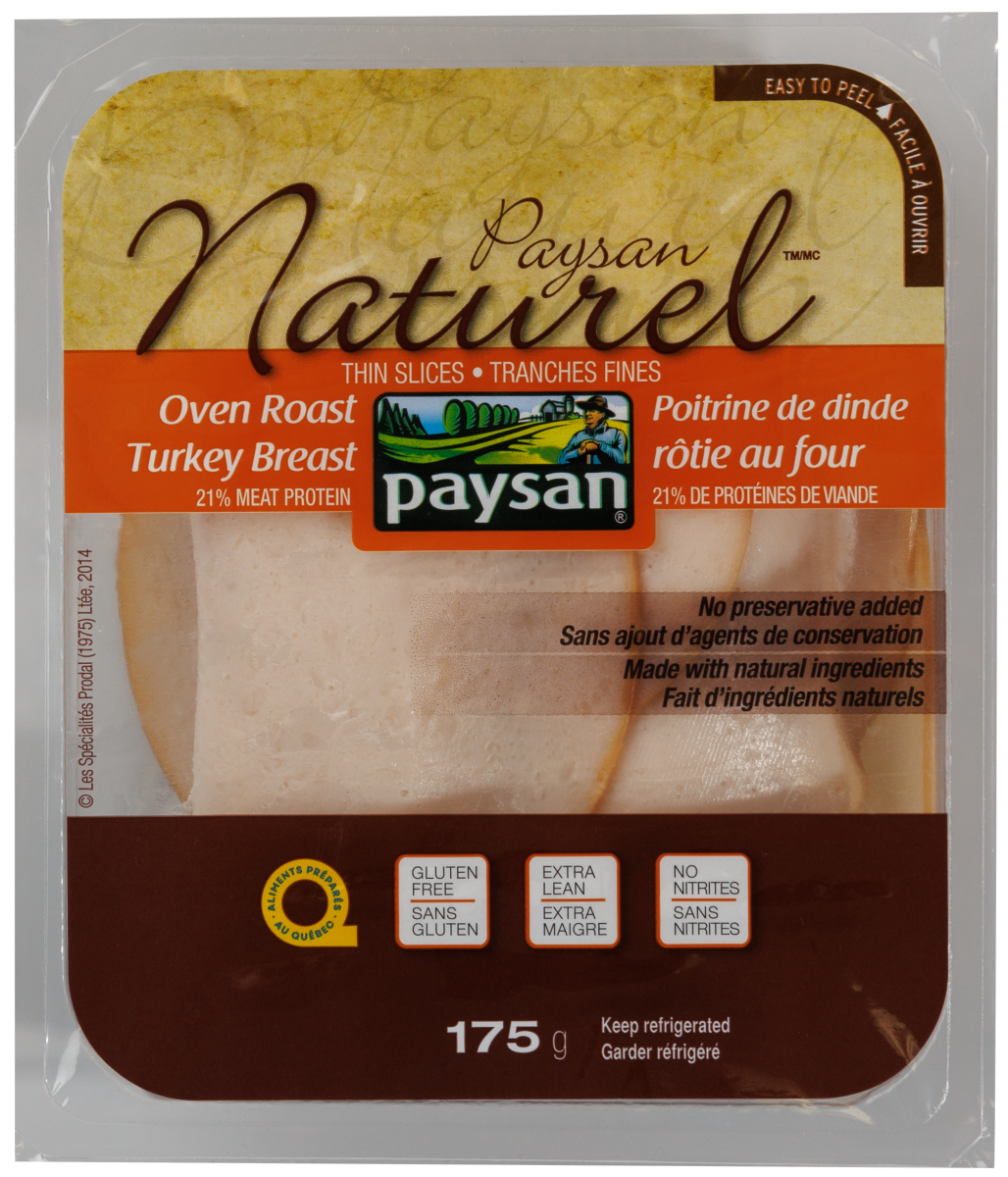 Poitrine de dinde rôtie au four paysan naturel 175g