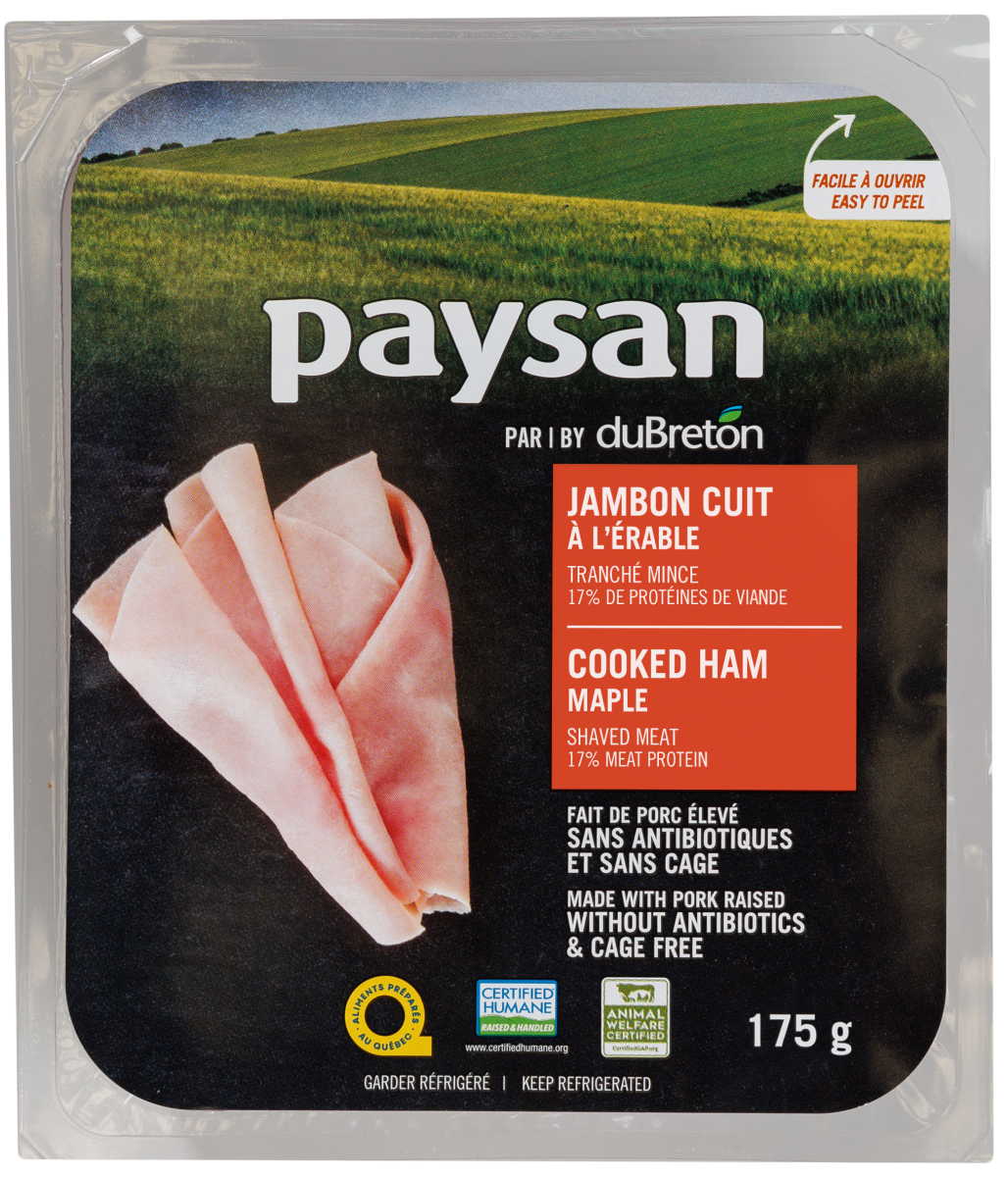 Jambon cuit à l'érable paysan 175 g
