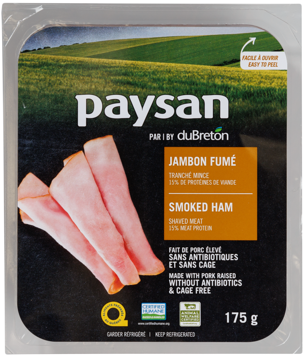 Jambon fumé paysan 175g