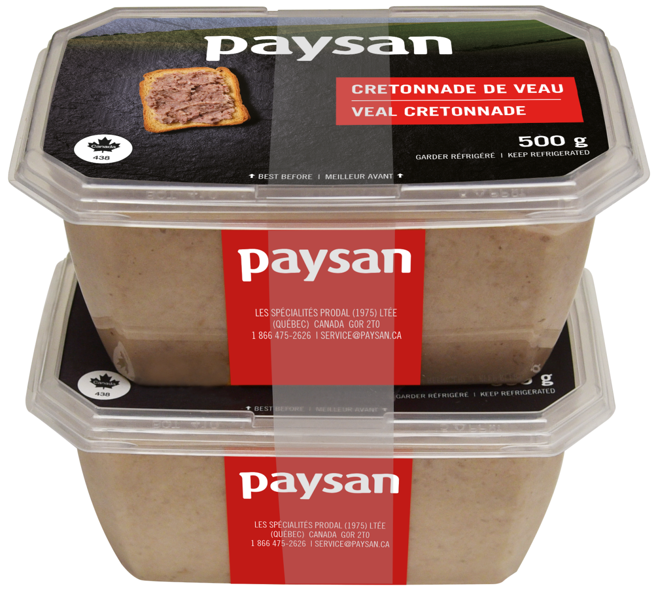 Cretonnade de veau paysan 2 X500g