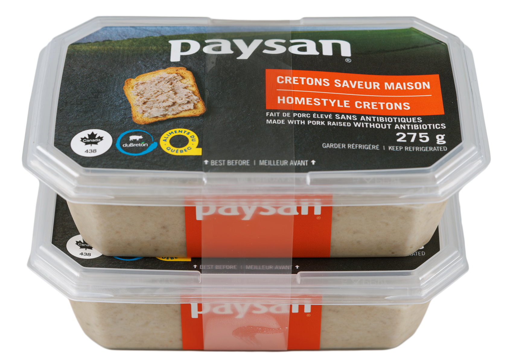 Cretons saveur maison Paysan 2X275g