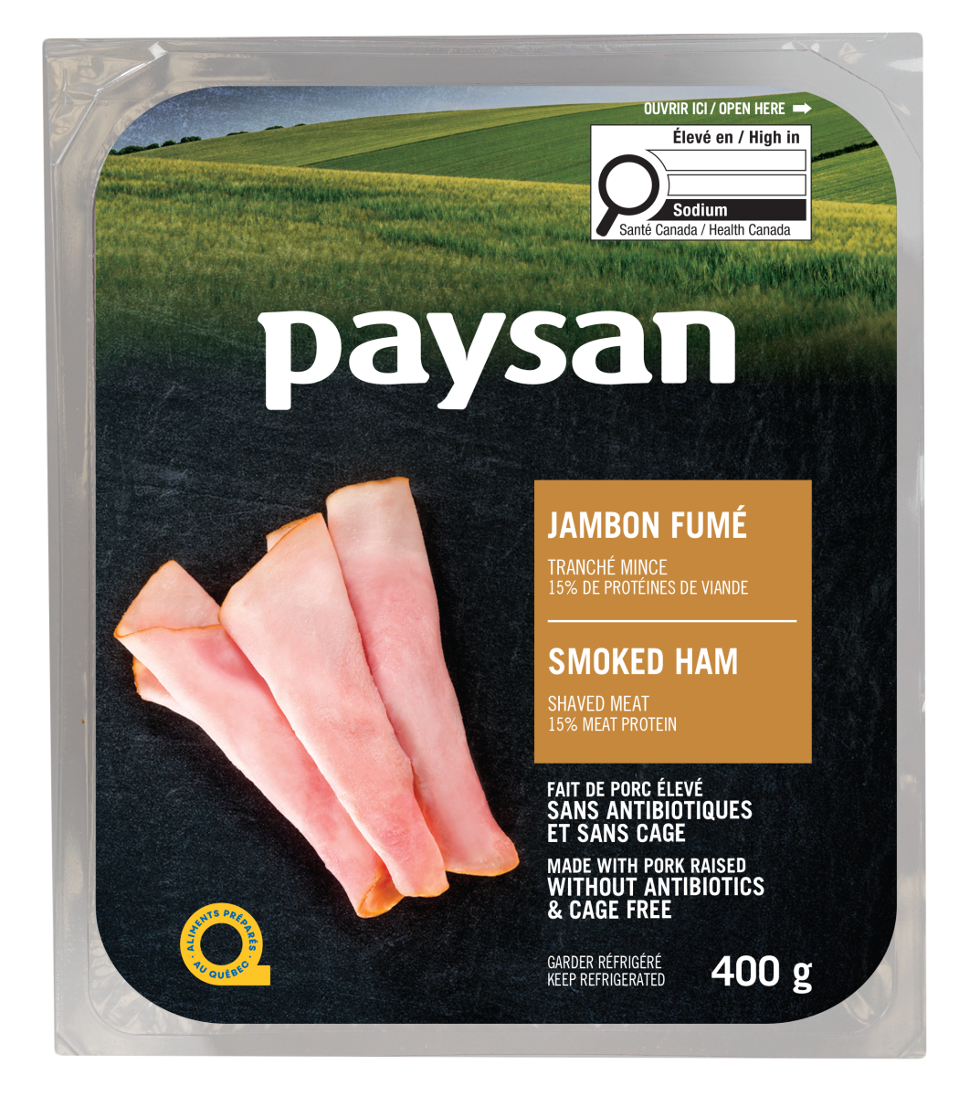 Jambon fumé paysan