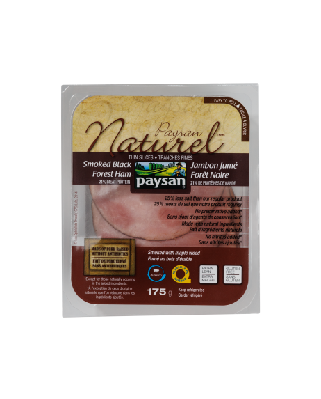 Jambon forêt noire paysan naturel 175g